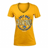 Women's Golden State Warriors Gold 2017 NBA Champions T-Shirt FengYun,baseball caps,new era cap wholesale,wholesale hats